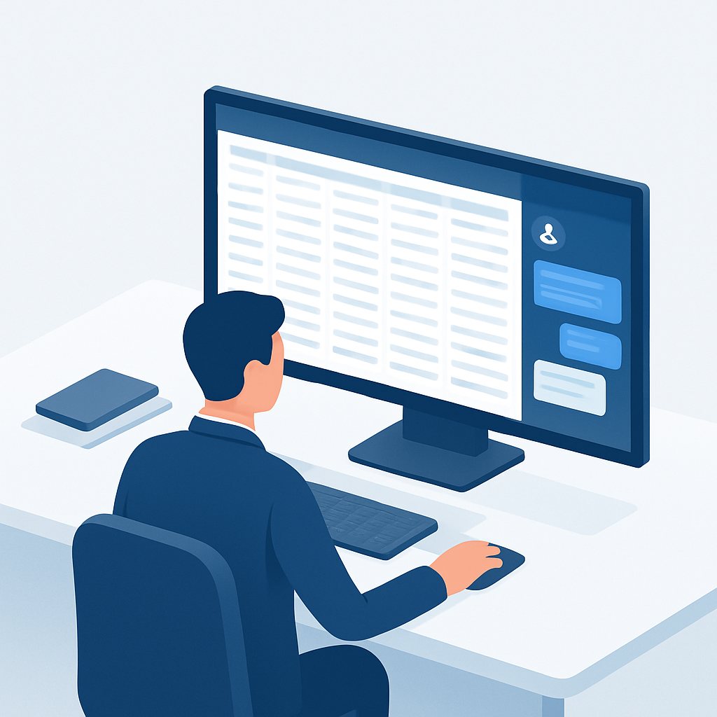 A user at SAP with the AI Help chat docked beside the screen